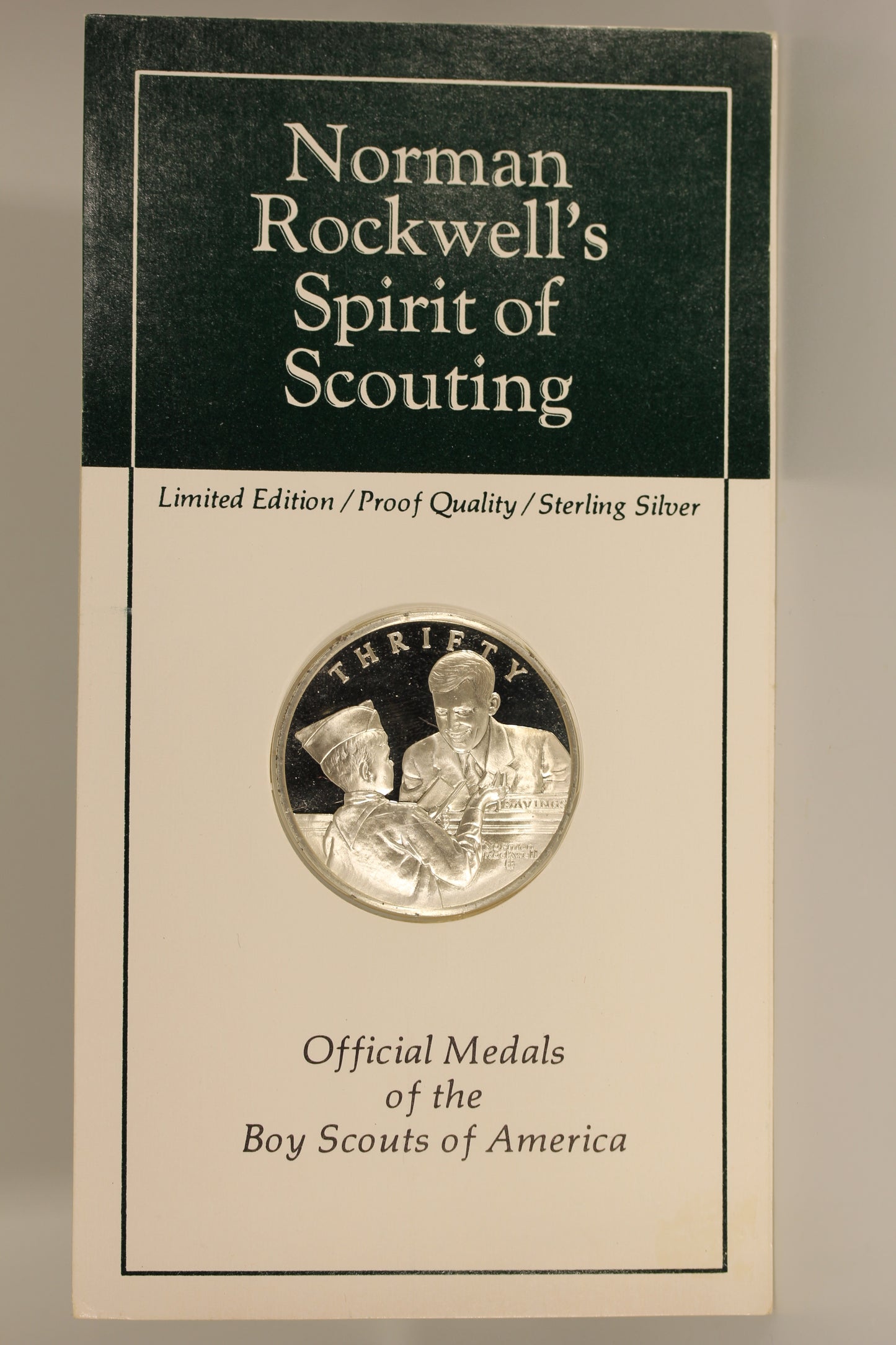 Norman Rockwell Spirit of Scouting Sterling Silver Proof Medal - Thrifty