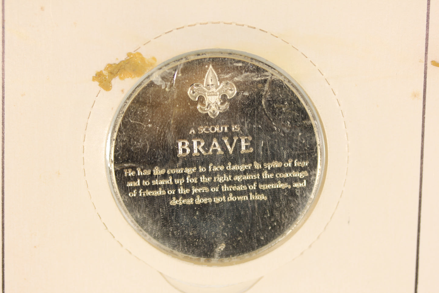 Norman Rockwell Spirit of Scouting Sterling Silver Proof Medal - Brave