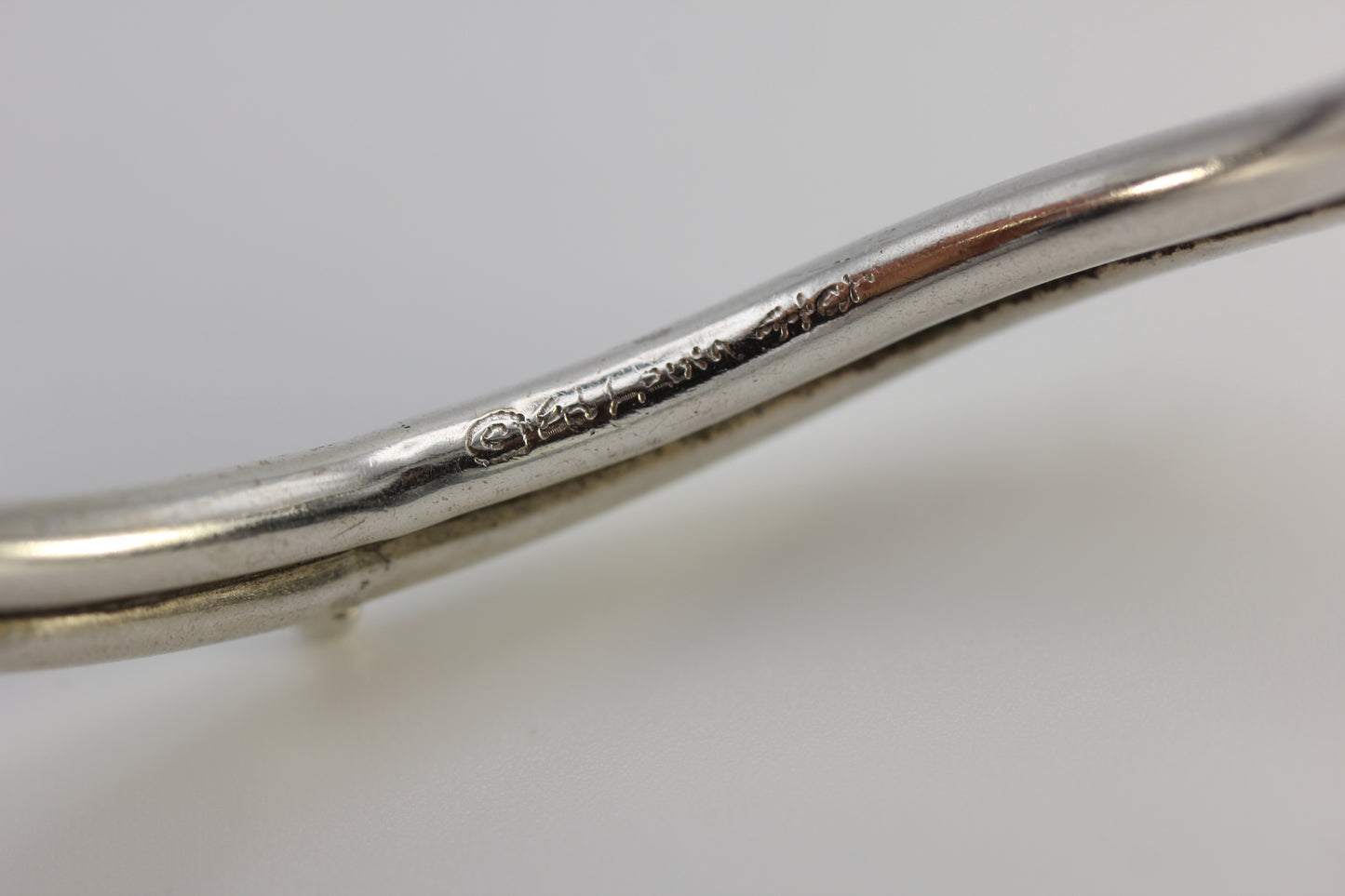 Vintage Ed Levin Sterling Silver 925 Wavy Beaded Bracelet - ~7 inch 21 g