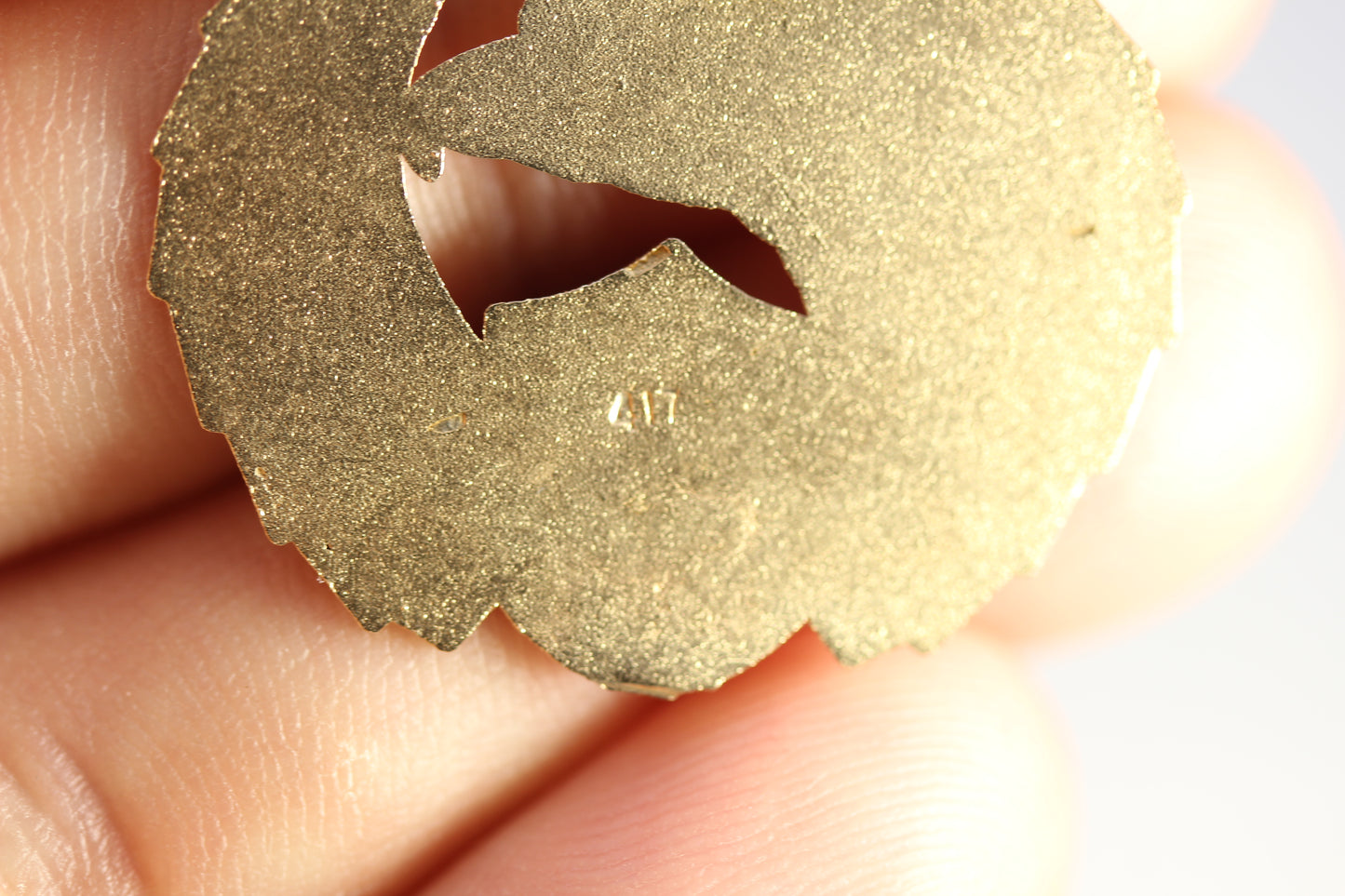 10k Yellow Gold Harley Davidson Cycles w/ Eagle Pendant Charm 2.8 grams