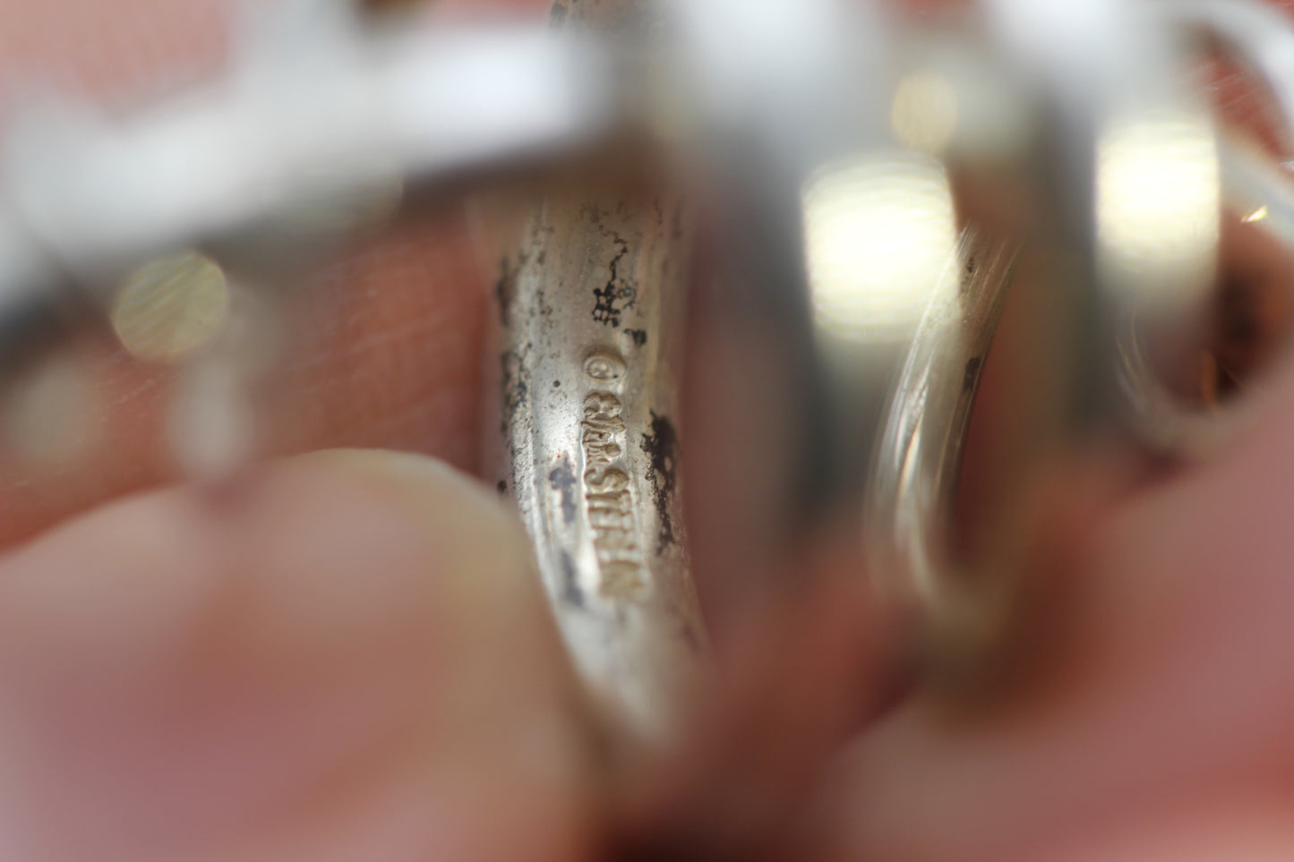 Vintage Ed Levin Sterling Silver 925 Twisted Swirl Pendant Slider - 1.5 in x .75 in 7.3 grams