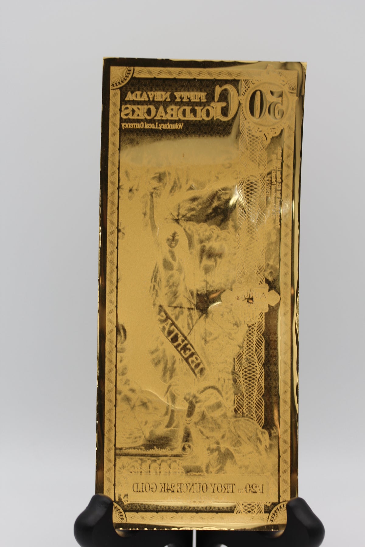 Nevada 50 Goldbacks 2020 Aurum Gold Foil Note 1/20th Troy Oz 24KT Goldback