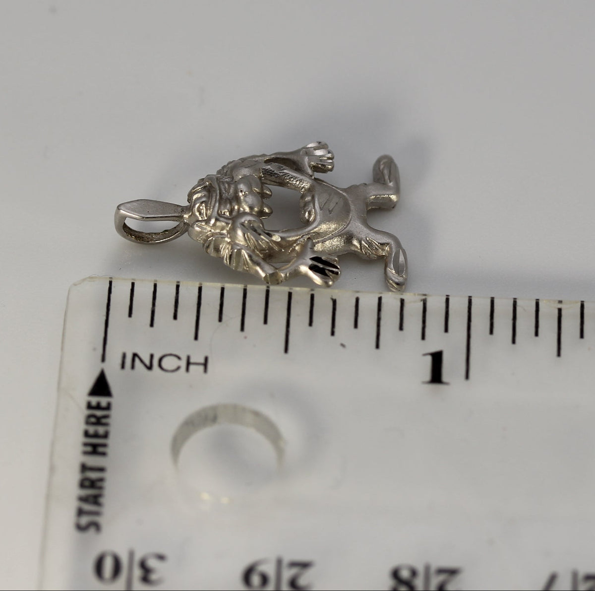 14k White Gold Tazmanian Devil Taz Pendant Warner Brothers Cartoon Charm