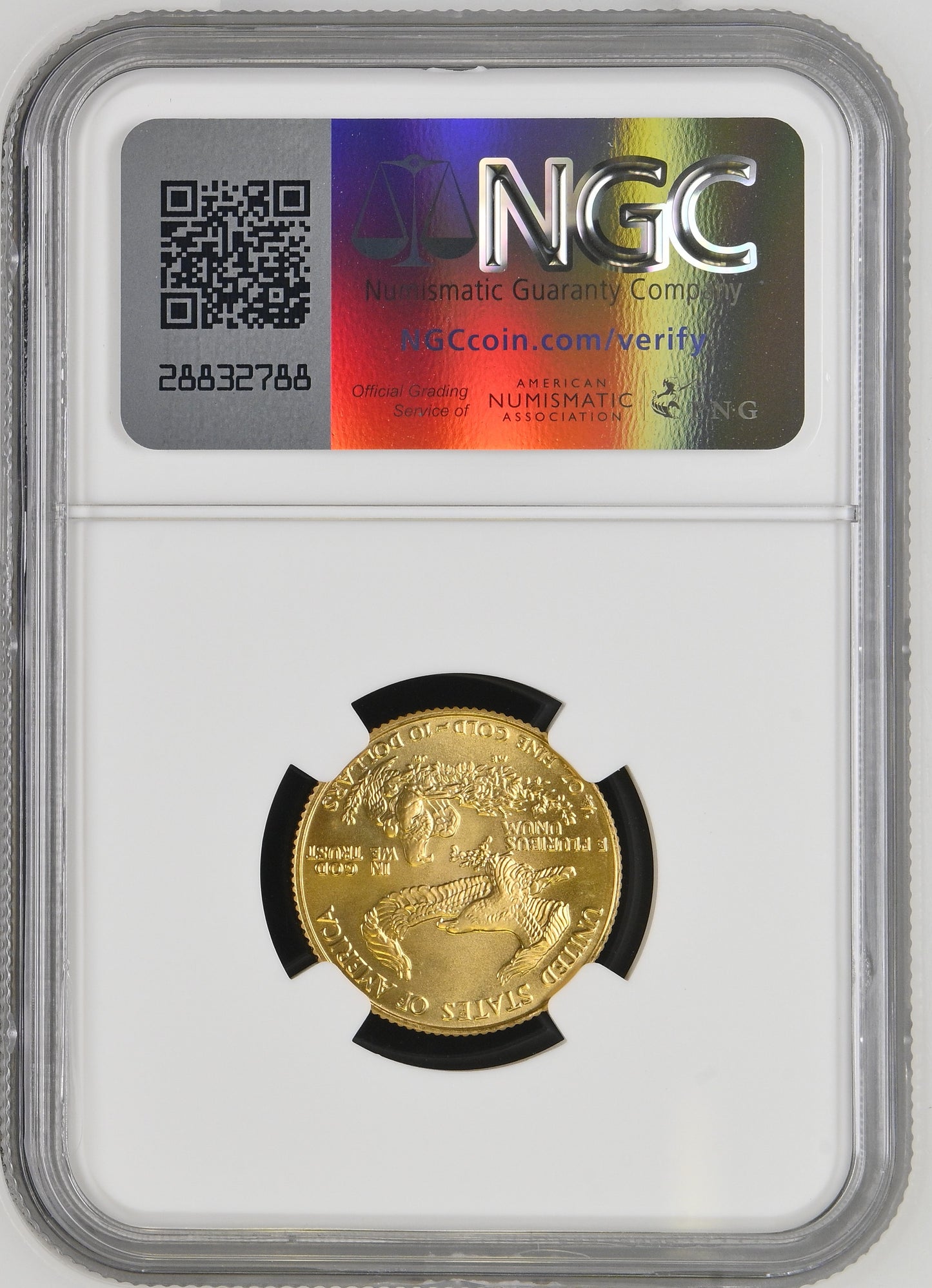 1986 1/4 oz Gold American Eagle 10$ Bullion Gold Coin - NGC MS 69