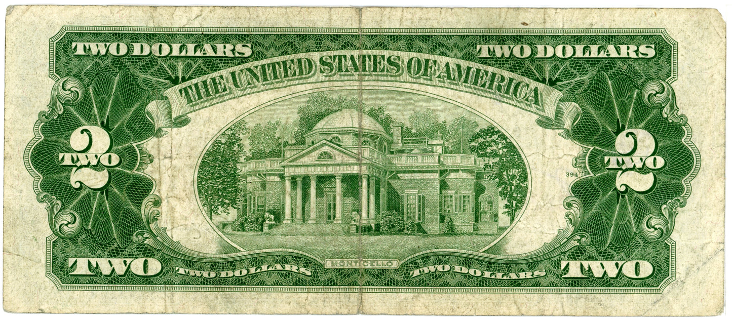1953 $2 * Star Dollar Bill Legal Tender Priest Humphrey F-1509 *01238216A