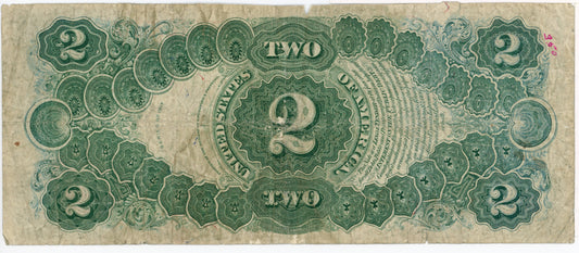1917 $2 Dollar Bill US Note Speelman White F-60 868197937A