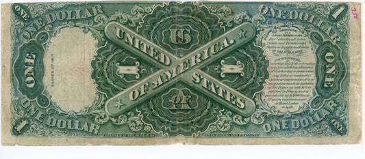 1917 $1 Dollar Bill Legal Tender Note Speelman White F-39 N42674740A