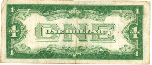 1928 A $1 Dollar Bill Silver Certificate F-1601 Tate Mellon S50457575A