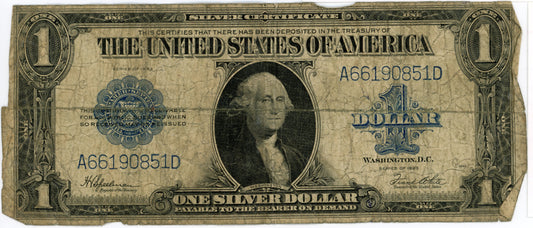 1923 $1 Dollar Bill Silver Certificate Speelman White F-237 A66190851D