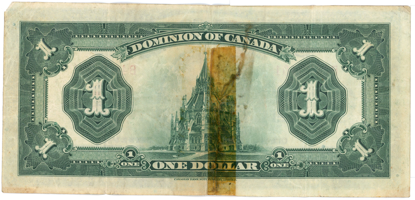 Dominion of Canada 1$ Note 1923 Series  B4879401