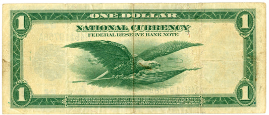 1918 $1 Dollar Bill Fed Rsrve Bank Note New York F-712 B45119758A