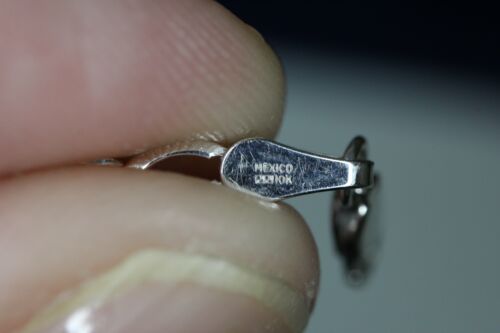10k White Gold Mexico Diamond Chip Oval & Heart Link Bracelet - 7.25 in