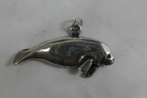 Sterling Silver 925 Walrus Seal Sea Creature Charm Pendant