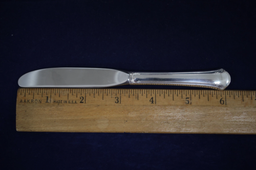 Towle Chippendale Sterling Silver Butter Spreader (Stainless Blade) - No Mono