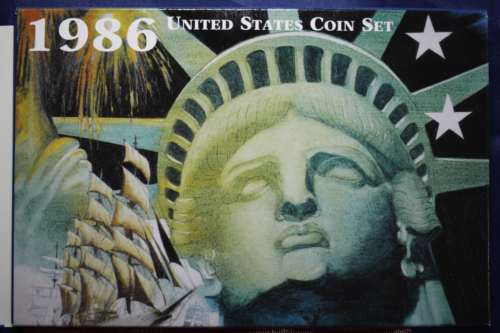 1986 Uncirculated Mint Set P and D Special Packaging