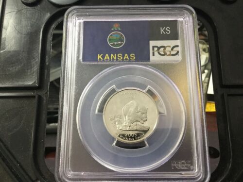 2005-S 25c Kansas State Quarter Proof PCGS PR69DCAM