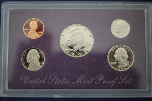 1992 United States US Mint Proof Set w/ Box & COA