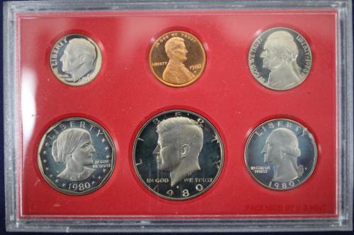 1980 United States US Mint Proof Set w/ Box