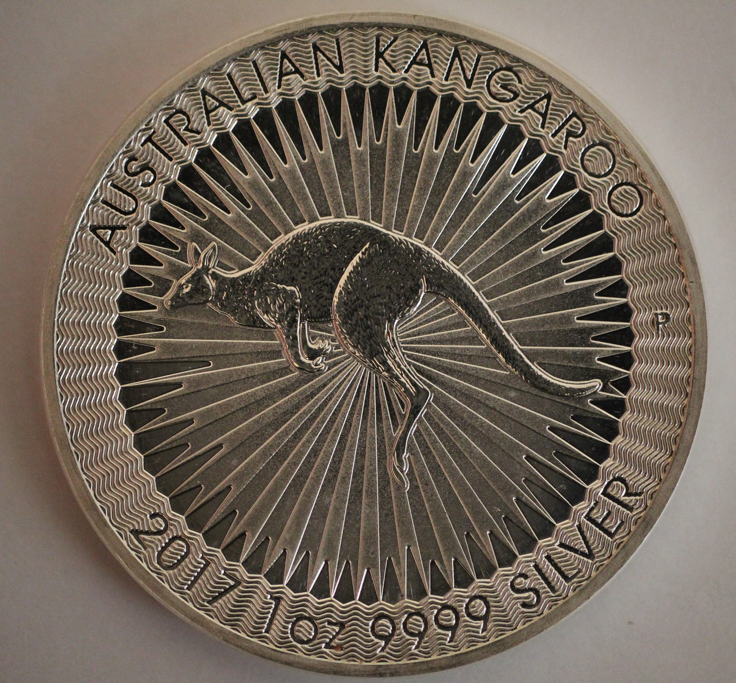 2017 1 oz Silver .9999 Fine Silver Australian Kangaroo $1 Coin - Spots