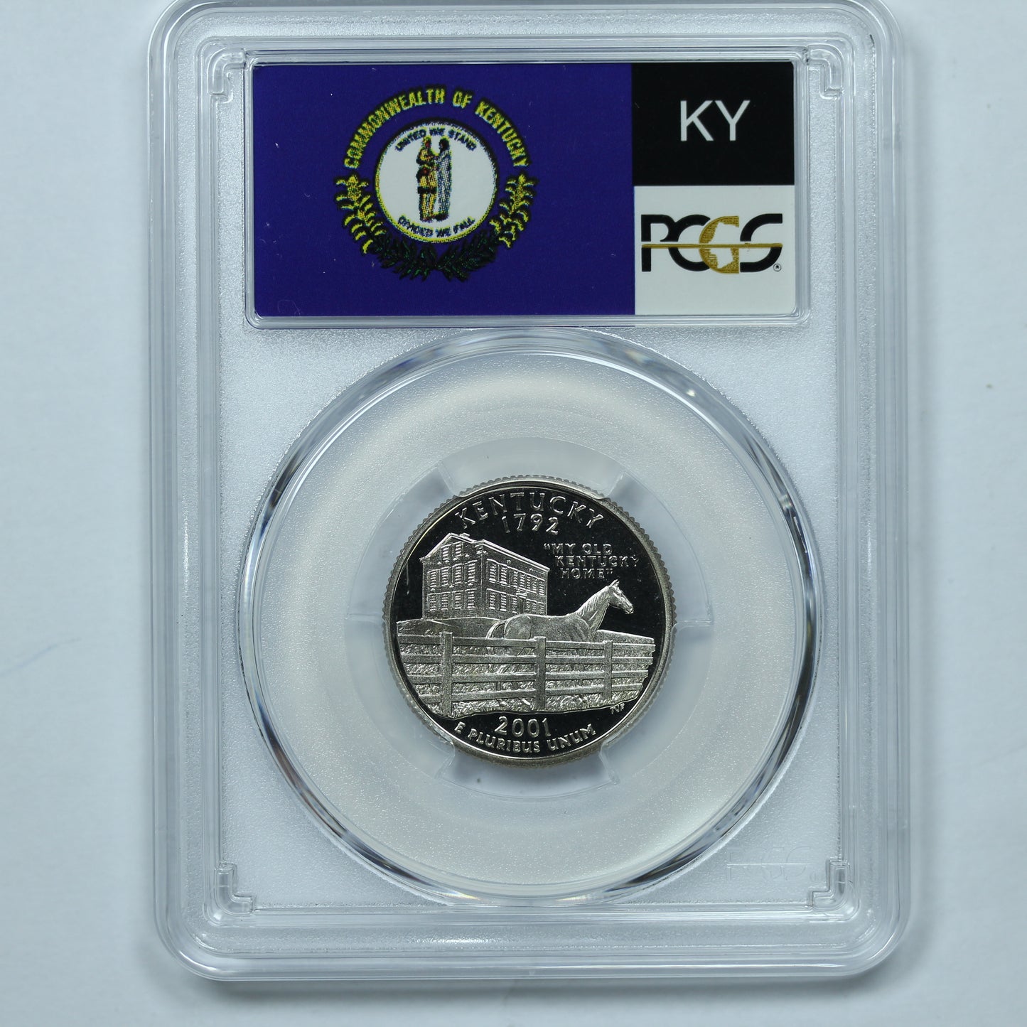 2001 S (San Francisco) 25c Clad Kentucky Quarter - PCGS PR 69 DCAM