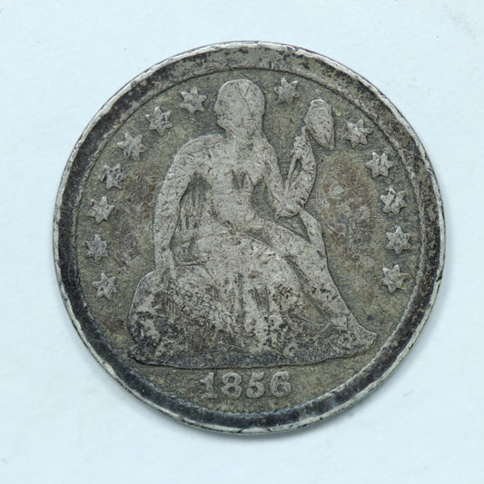1856 Seated Liberty Dime 10c 90% Silver