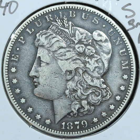 1879 S Morgan Silver Dollar 3rd Rev - San Francisco