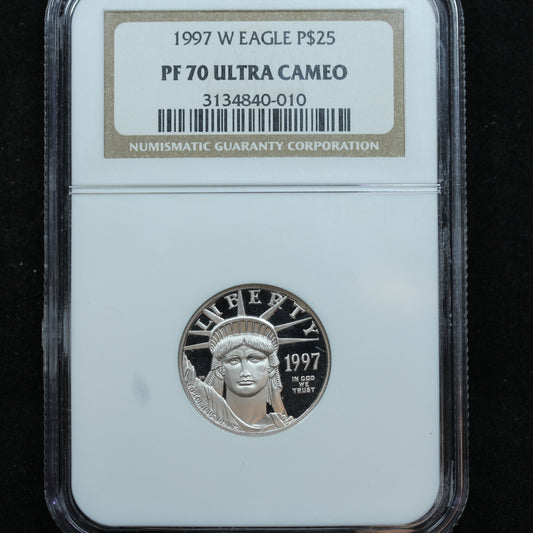 1997-W 1/4 oz $25 Platinum American Eagle Proof Coin NGC PF 70 UCAM