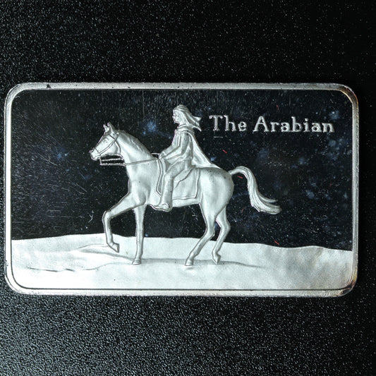 1 oz .999 Fine Silver - Bradford Silver - 1973 The Arabian Limited Edition
