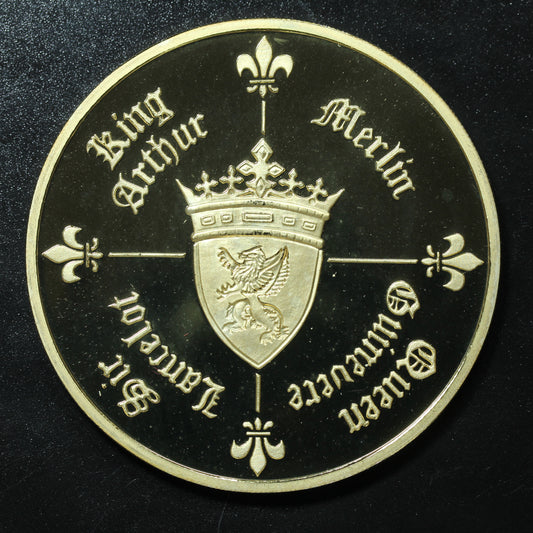 1996 Isle Of Man 999.9 Fine Silver - Legend of King Arthur Special Royal Crown Proof