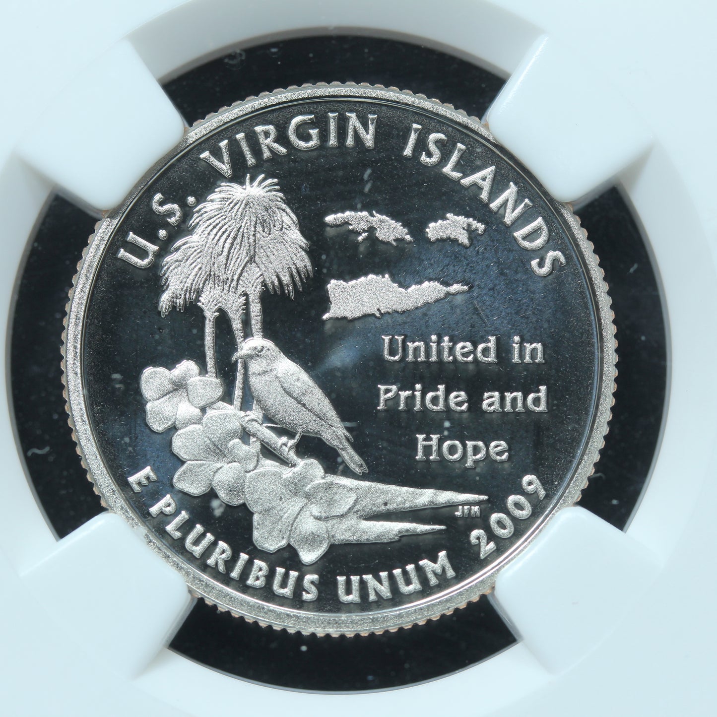 2009-S 25c U.S. Virgin Islands Clad Quarter NGC PF 70 UCAM