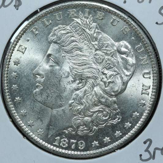1879 S Morgan Silver Dollar - San Francisco - Third Rev