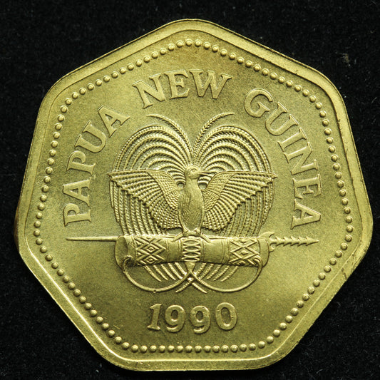 1990 Papua New Guinea Gold 100 Kina Butterfly (Rare)