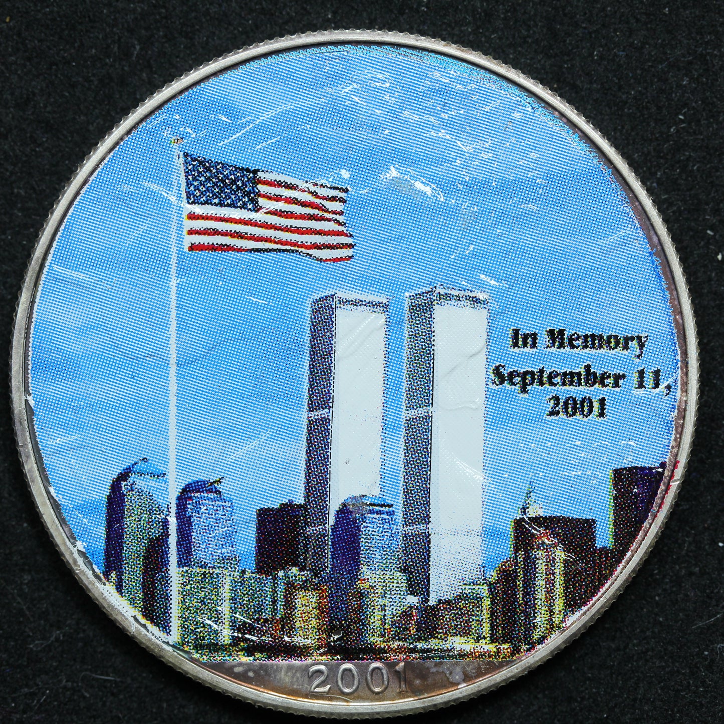 2001 American Silver Eagle $1 Bullion Coin .999 Fine 9/11 Twin Towers