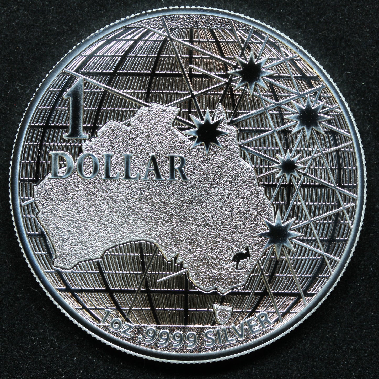 2020 Australia BENEATH THE SOUTHERN SKIES $1 BU Coin .999 Fine Silver in Capsule