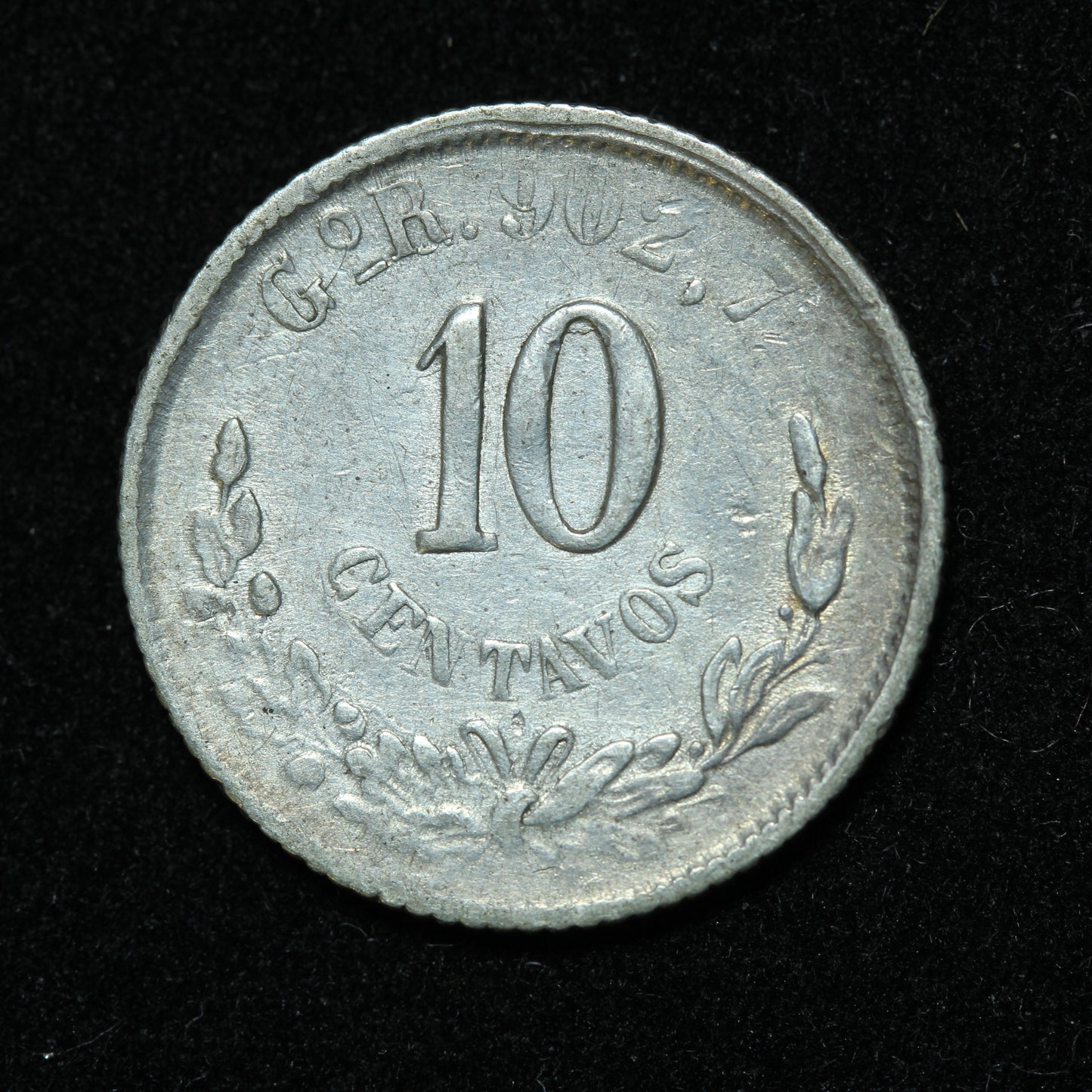 1894 10 Centavos GoR Mexico Second Republic Silver Coin - KM# 403.5