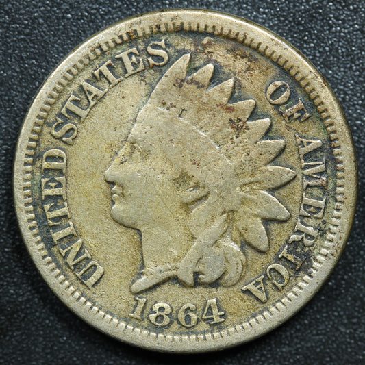 1864 Indian Head Cent Coper-Nickel