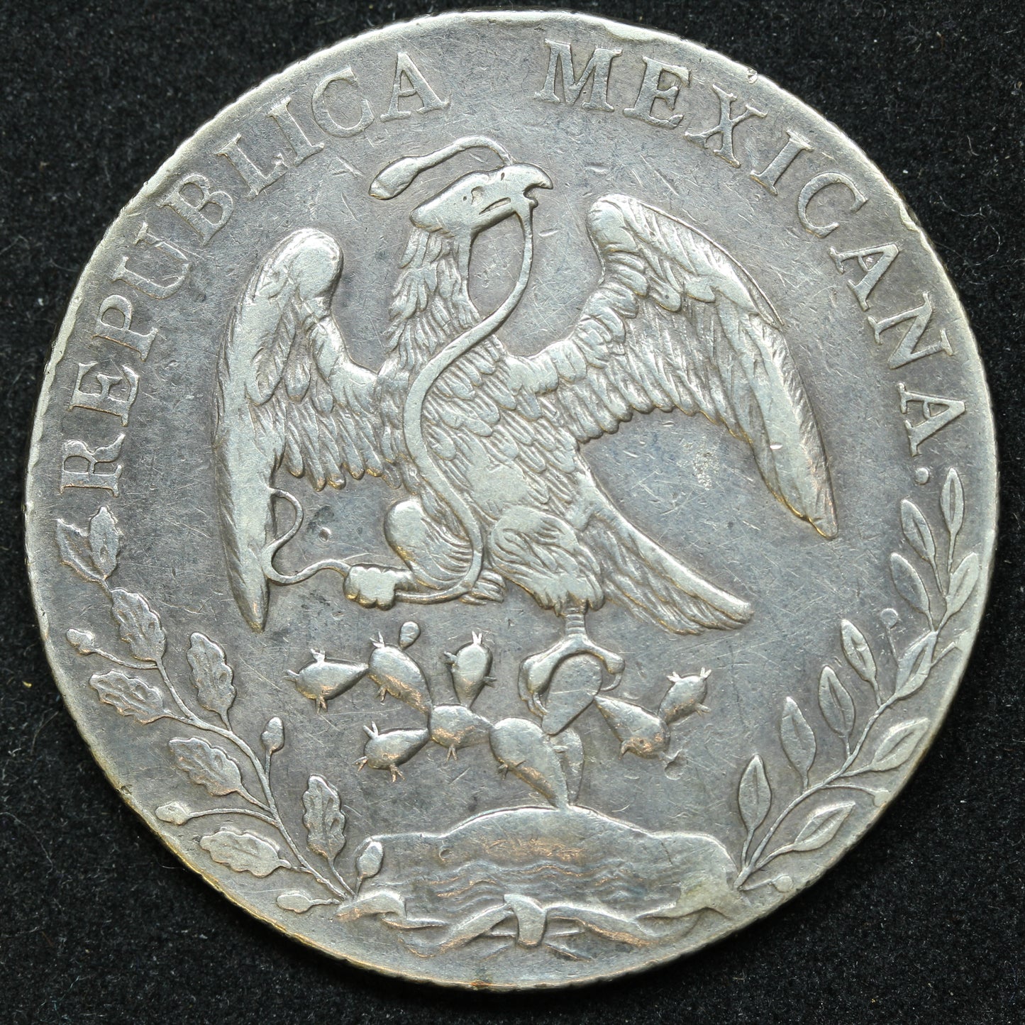 1888 Mo MH Mexico 8 Reales Silver Coin - KM# 377.10