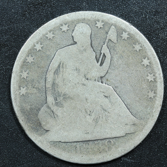 1858 O Seated Liberty Silver Half Dollar 50c