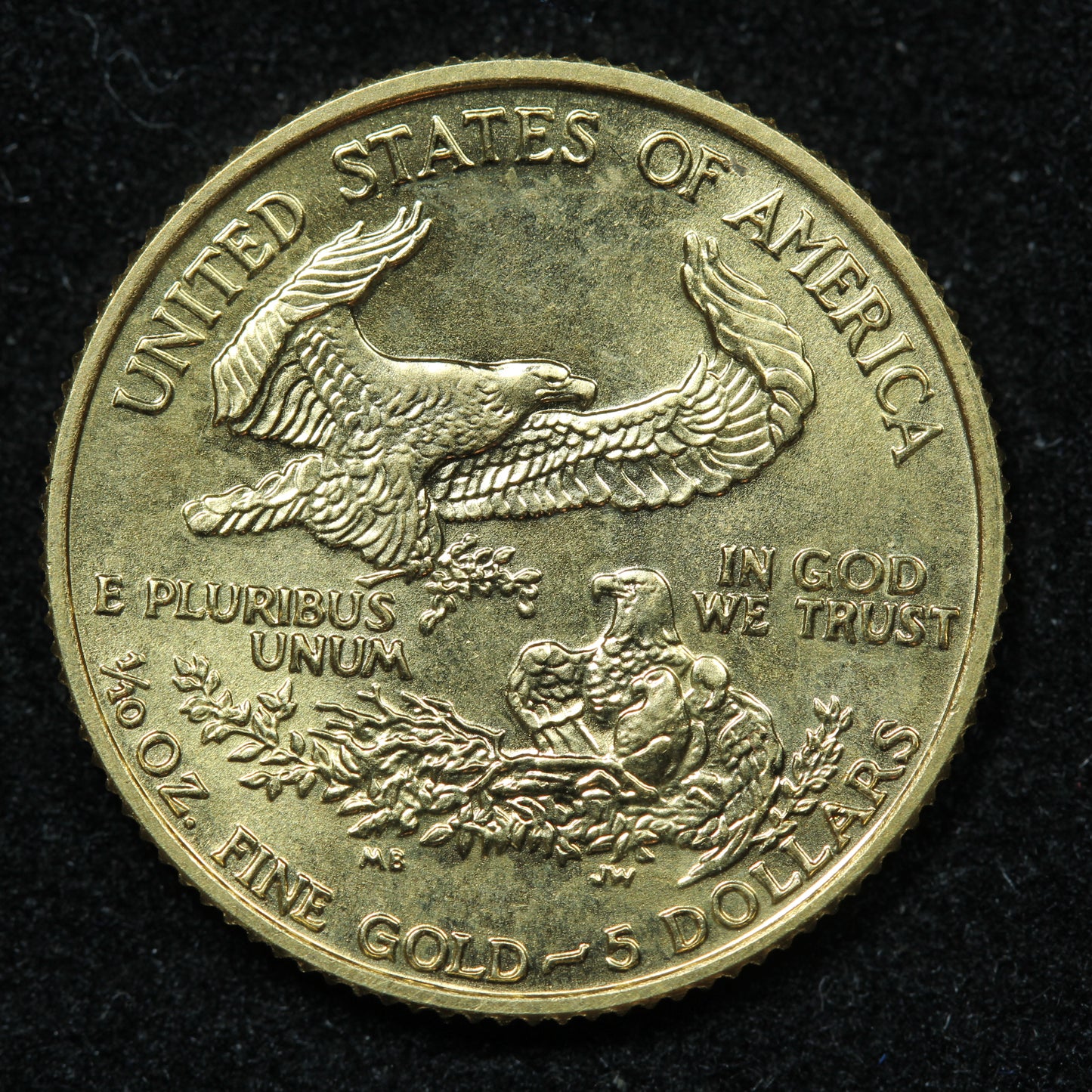 1992 1/10 Oz Gold $5 American Gold Eagle