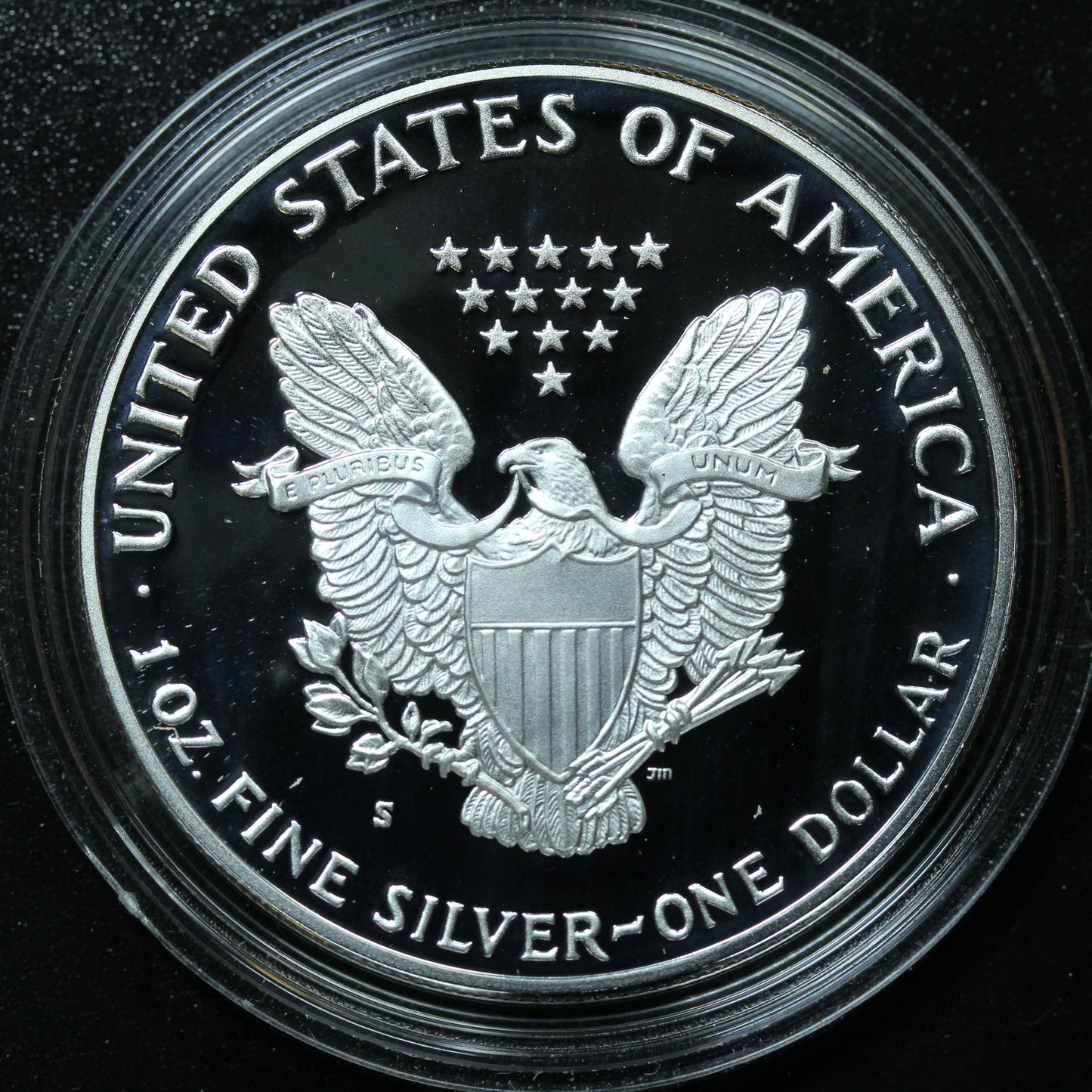 1986 S Proof Silver American Eagle 1 oz Coin Only w/ Capsule