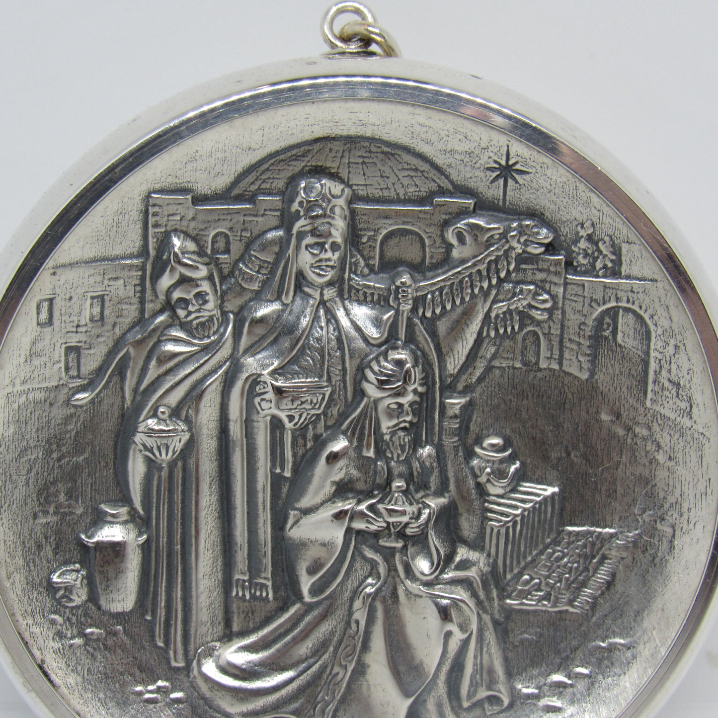 Oneida 1975 Sterling Silver "The Magi" Ornament Hand Chased
