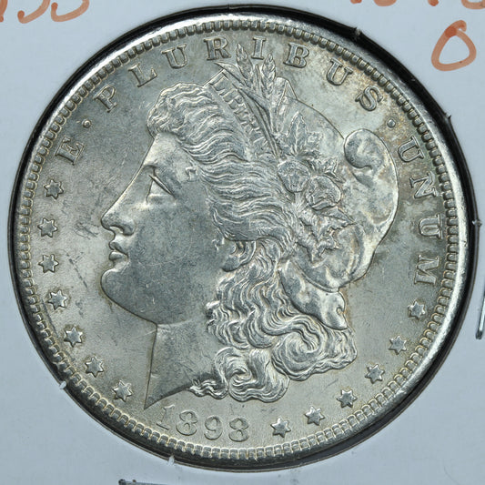 1898 O Morgan Silver Dollar - New Orleans Rotated Die Error