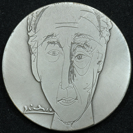 1980 Israel ARTHUR RUBINSTEIN Sterling .935 Medal 37mm 26gr