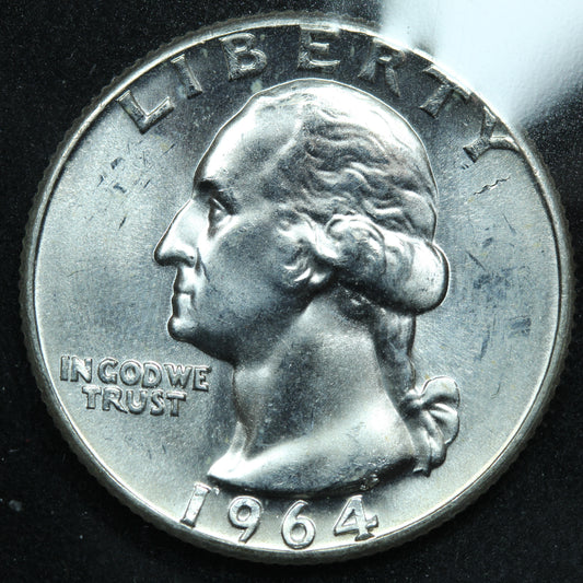 1964 BU Washington Silver Quarter - Philadelphia