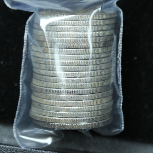 Roll of Franklin 1/2 Dollars 10$ Face 90% Silver 20 Coins