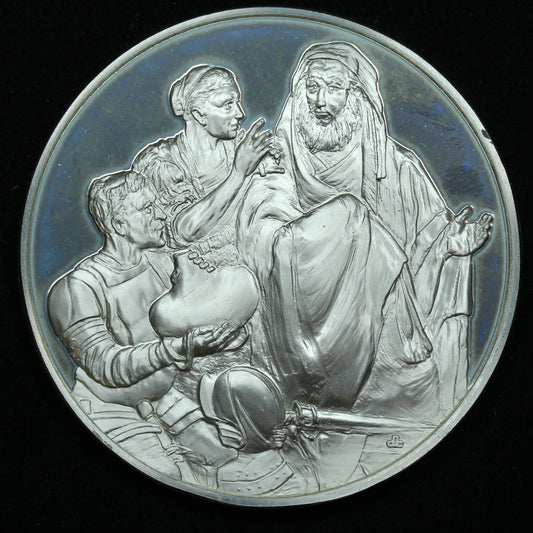Sterling Silver Franklin Mint Genius of Rembrandt Apostle Peter Denying Christ
