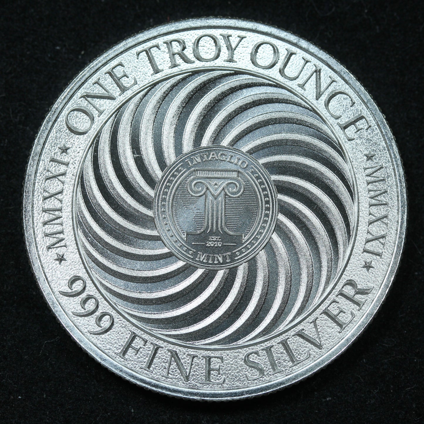 1 oz .999 Fine Silver Round - Intaglio Mint Loch Ness Monster In Capsule