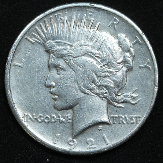 1921 Peace Dollar Silver $1 - Philadelphia - Key Date!