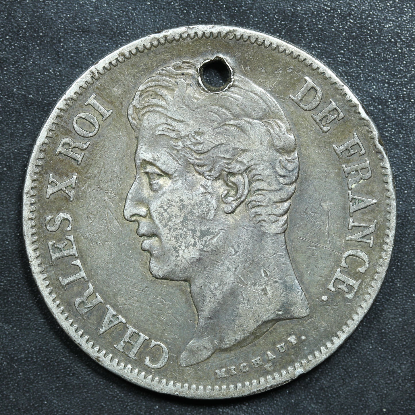 1828 A Silver 5 Five Francs Charles X / France KM# 728