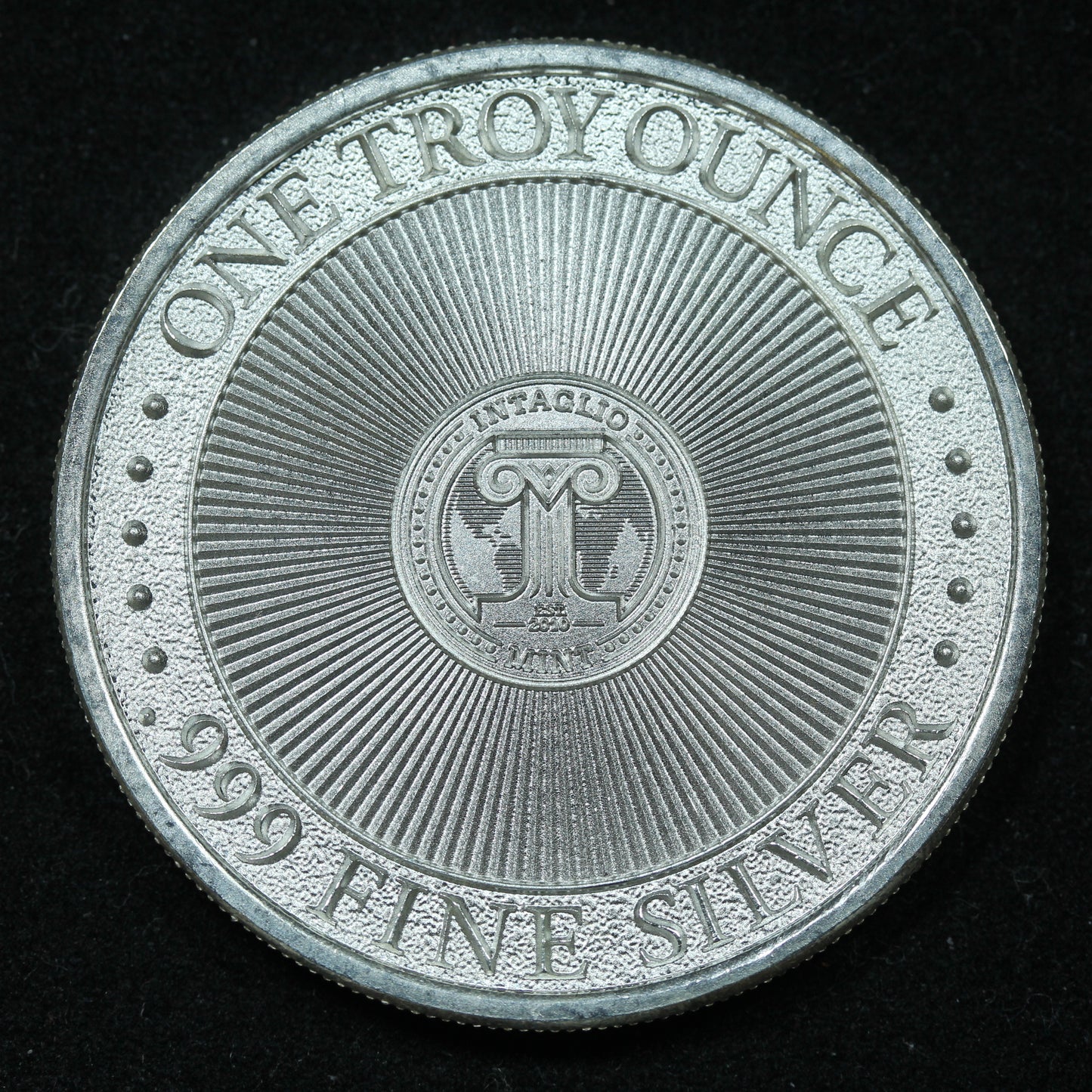1 oz .999 Fine Silver Round - Intaglio Mint The Jersey Devil In Capsule